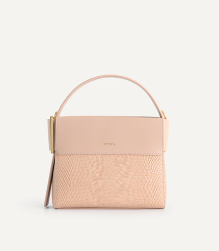 Lizard-Effect Leather Mini Bag