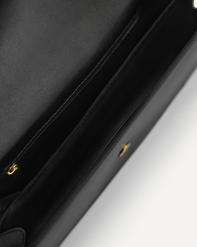 Shoulder Bag with Heart Clasp