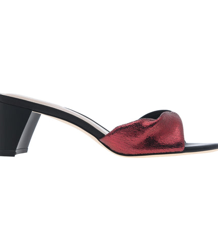Metallic Soft Twist Mules