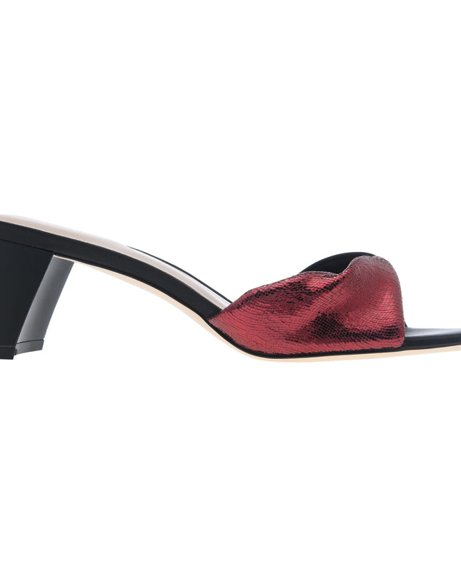 Metallic Soft Twist Mules