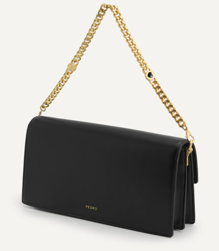 Shoulder Bag with Heart Clasp