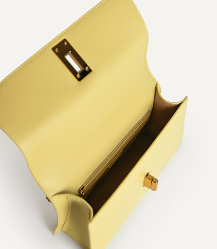 Lizard-Effect Leather Shoulder Bag