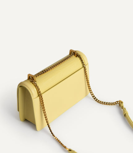 Lizard-Effect Leather Shoulder Bag