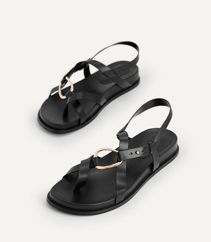 Strappy Toe Loop Sandals