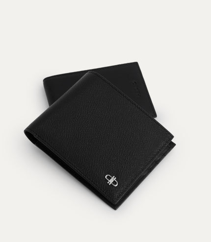Icon Leather Bi-Fold Wallet with Insert