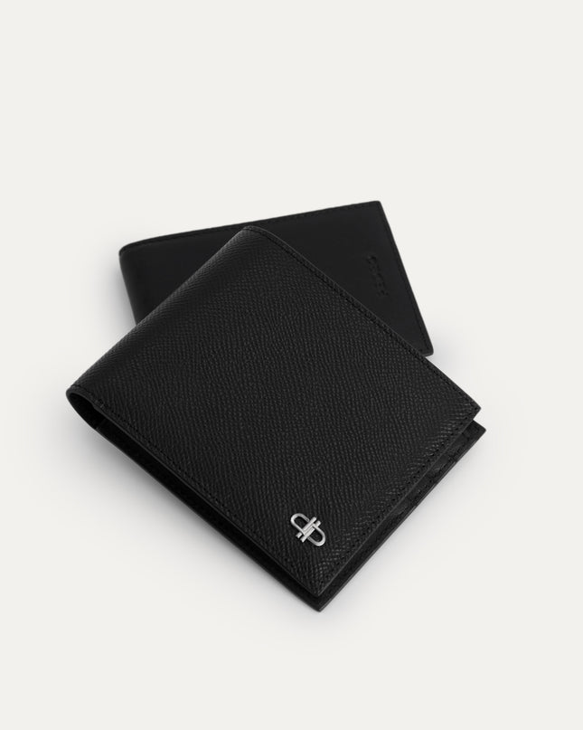 Icon Leather Bi-Fold Wallet with Insert