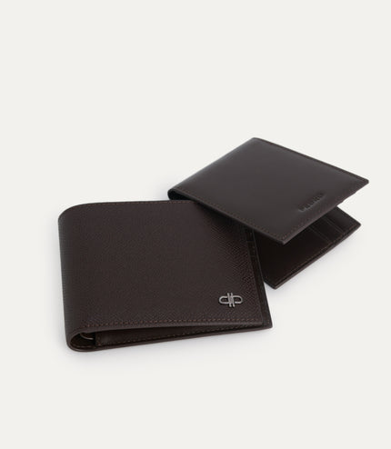 Icon Leather Bi-Fold Wallet with Insert