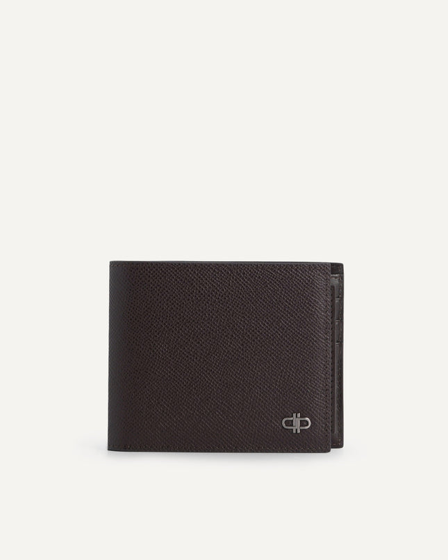Icon Leather Bi-Fold Wallet with Insert