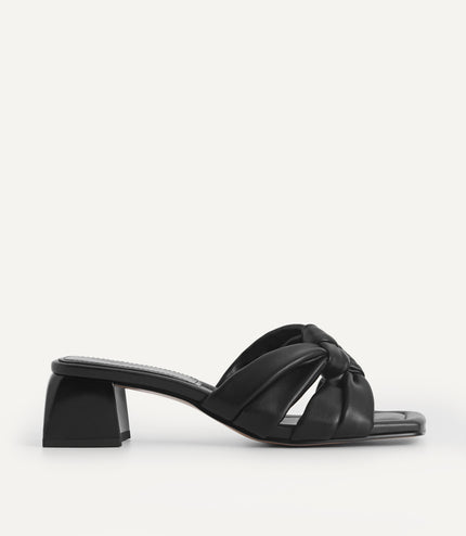 Knotted Straps Heeled Sandals