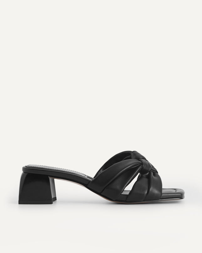 Knotted Straps Heeled Sandals
