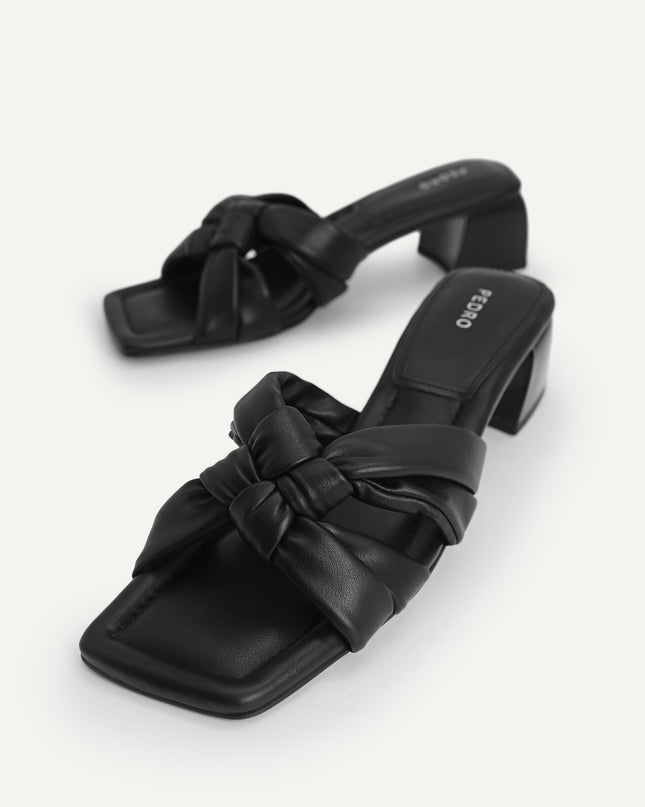 Knotted Straps Heeled Sandals