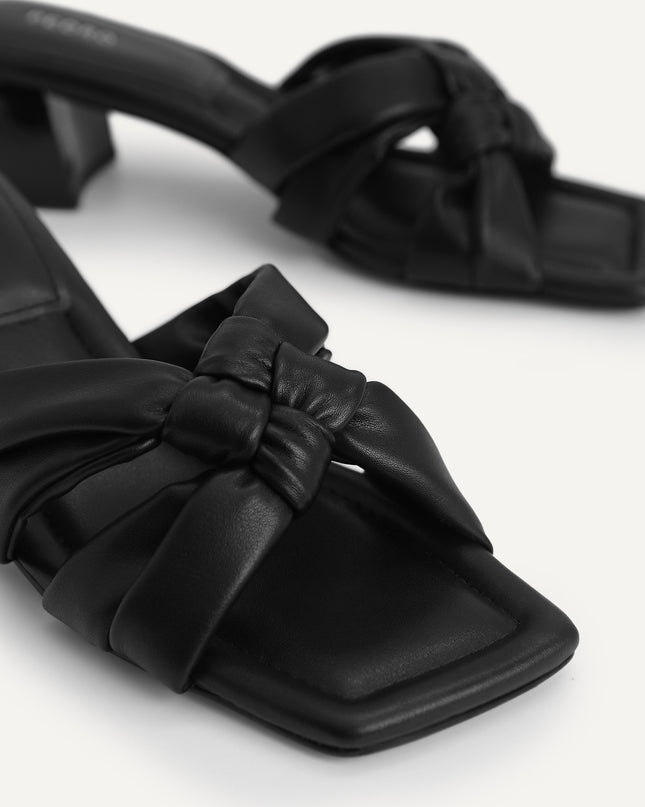 Knotted Straps Heeled Sandals
