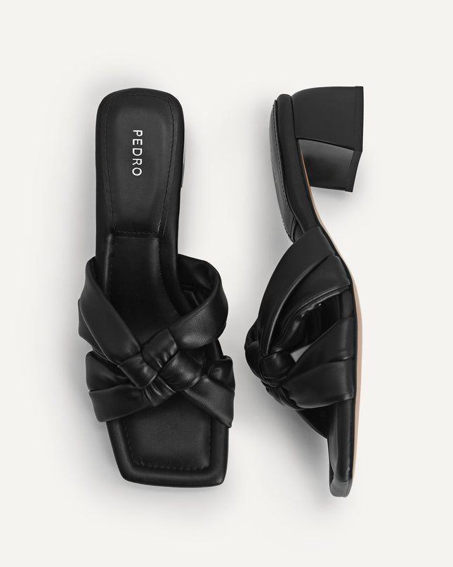 Knotted Straps Heeled Sandals