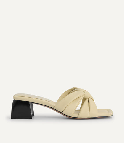 Knotted Straps Heeled Sandals