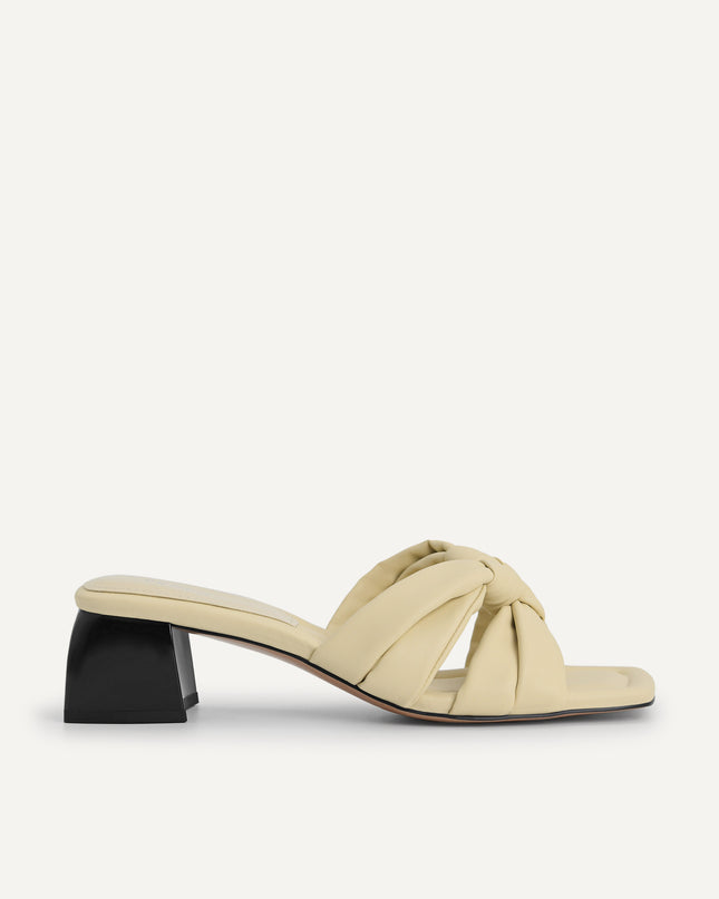 Knotted Straps Heeled Sandals