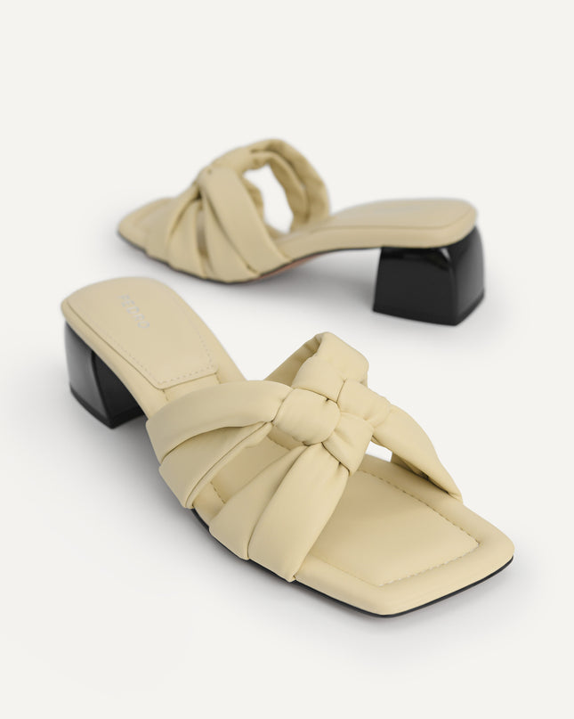 Knotted Straps Heeled Sandals