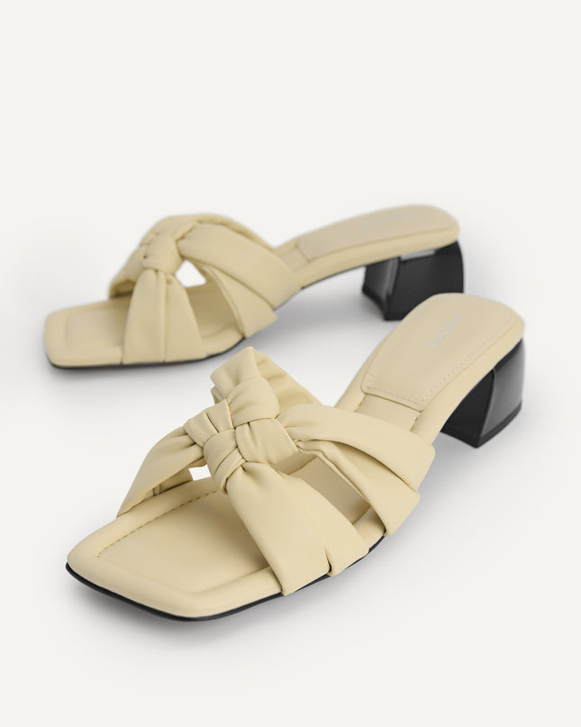 Knotted Straps Heeled Sandals
