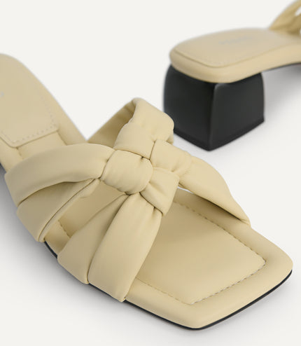 Knotted Straps Heeled Sandals