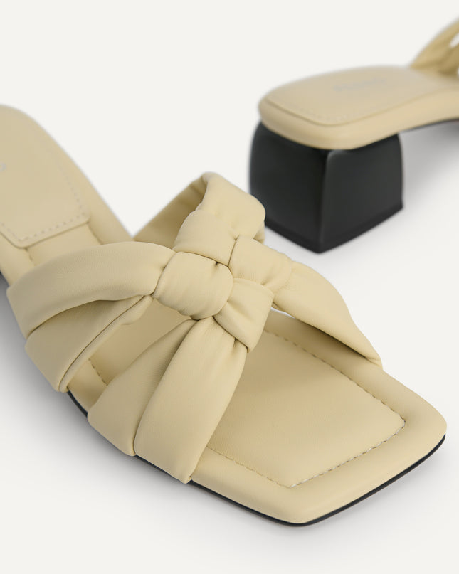 Knotted Straps Heeled Sandals