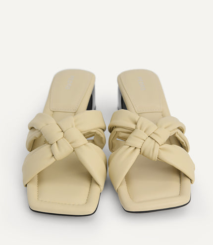 Knotted Straps Heeled Sandals