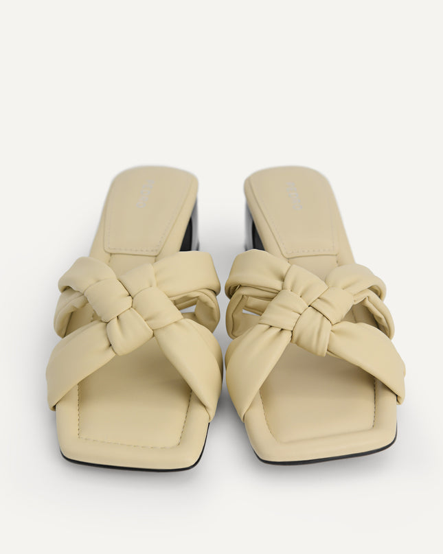 Knotted Straps Heeled Sandals