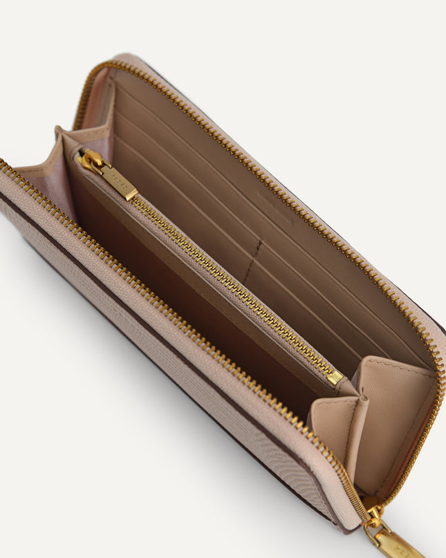 Lizard-Effect Leather Wallet