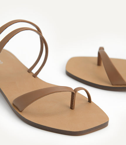 Strappy Toe Loop Sandals