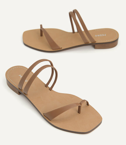 Strappy Toe Loop Sandals