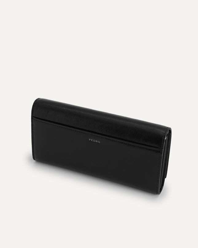 Leather Bi-Fold Wallet with Detachable Chain