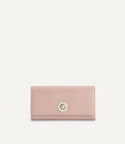 Leather Bi-Fold Wallet with Detachable Chain