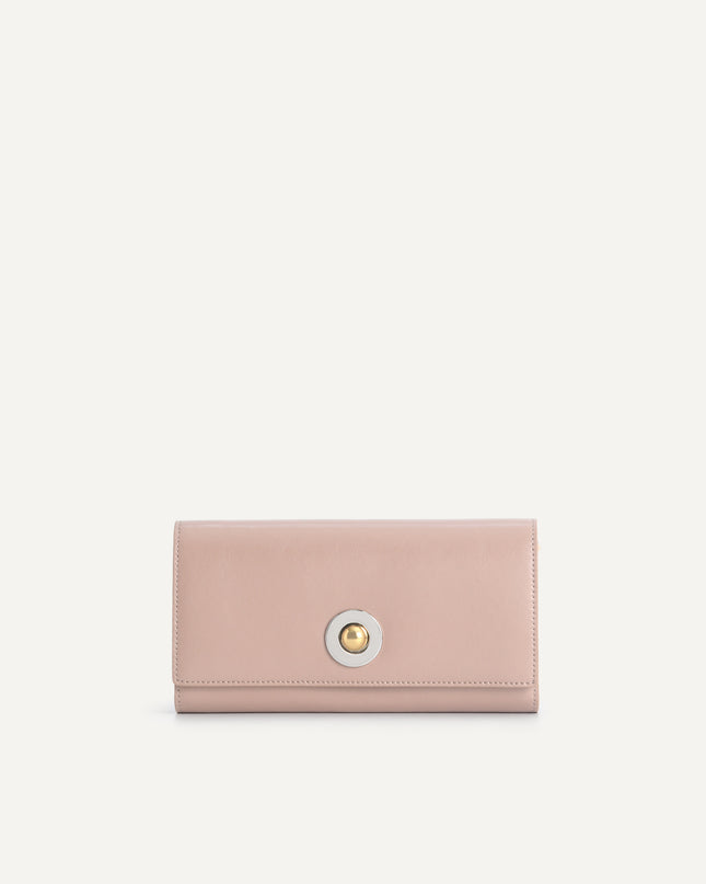 Leather Bi-Fold Wallet with Detachable Chain