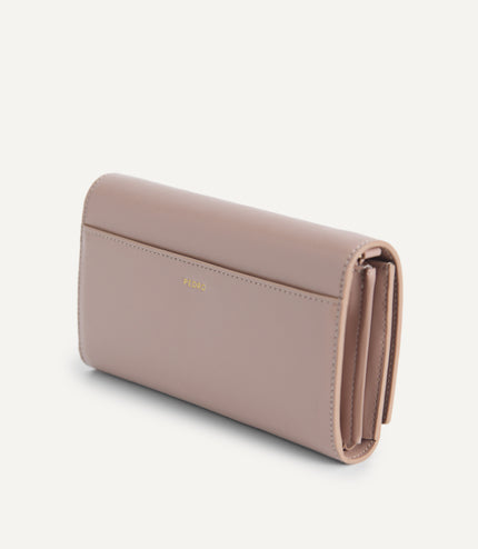 Leather Bi-Fold Wallet with Detachable Chain