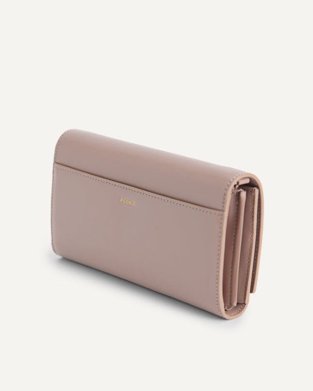 Leather Bi-Fold Wallet with Detachable Chain