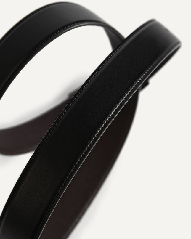 Textured Leather Reversible Tang Belt