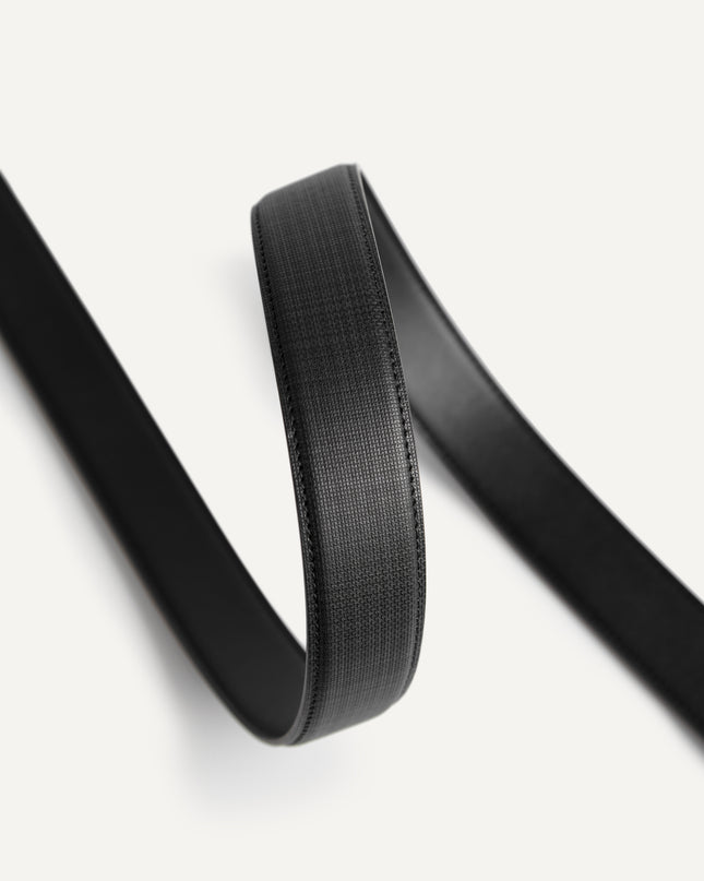 Textured Leather Automatic Buckle Belt