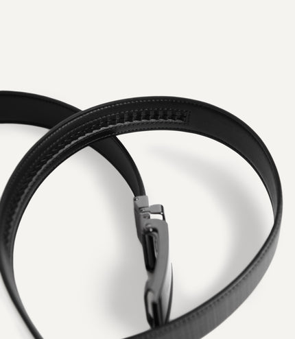 Textured Leather Automatic Buckle Belt