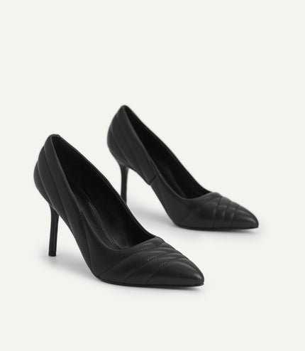 Leather Pointed Toe Pumps