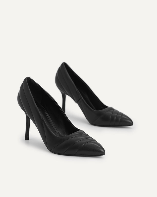 Leather Pointed Toe Pumps