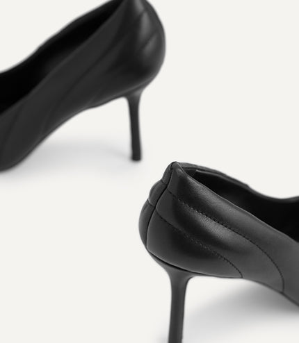 Leather Pointed Toe Pumps