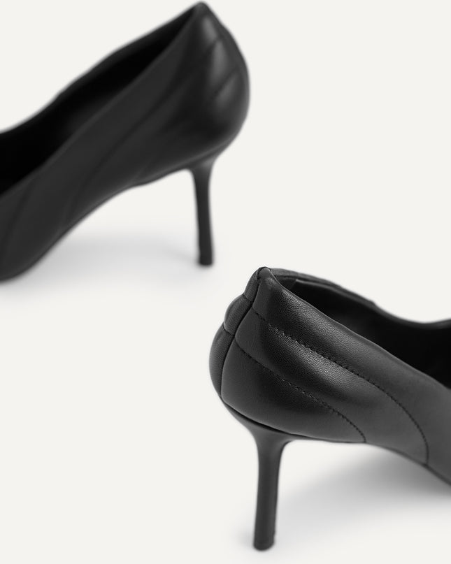 Leather Pointed Toe Pumps