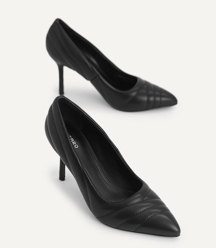 Leather Pointed Toe Pumps