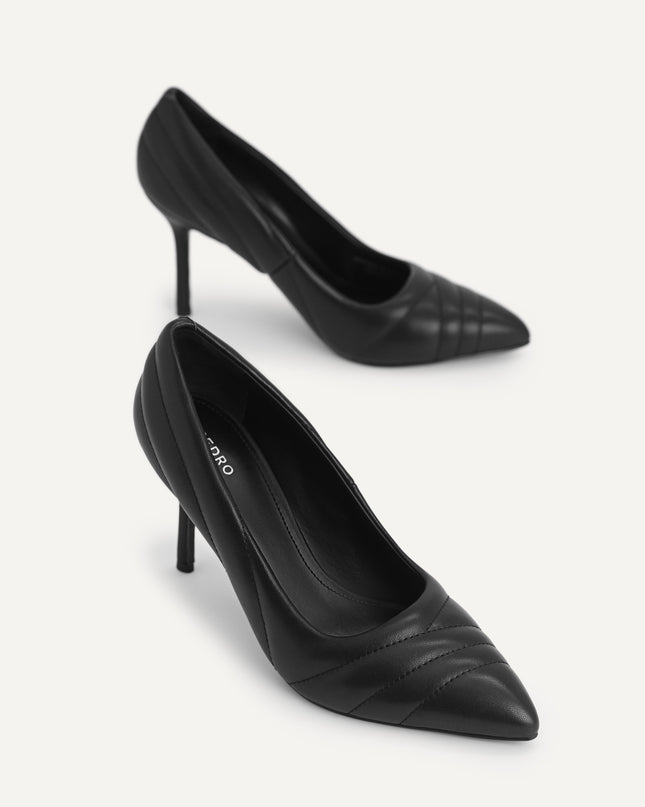 Leather Pointed Toe Pumps