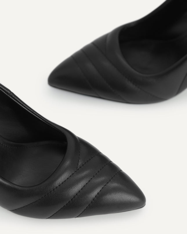 Leather Pointed Toe Pumps