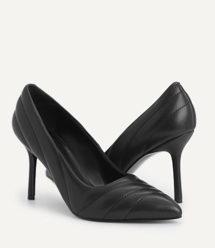 Leather Pointed Toe Pumps