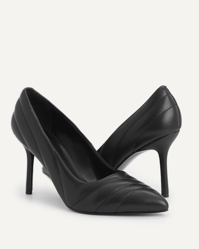 Leather Pointed Toe Pumps