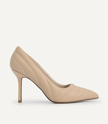 Leather Pointed Toe Pumps