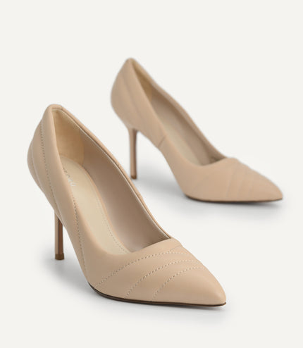 Leather Pointed Toe Pumps