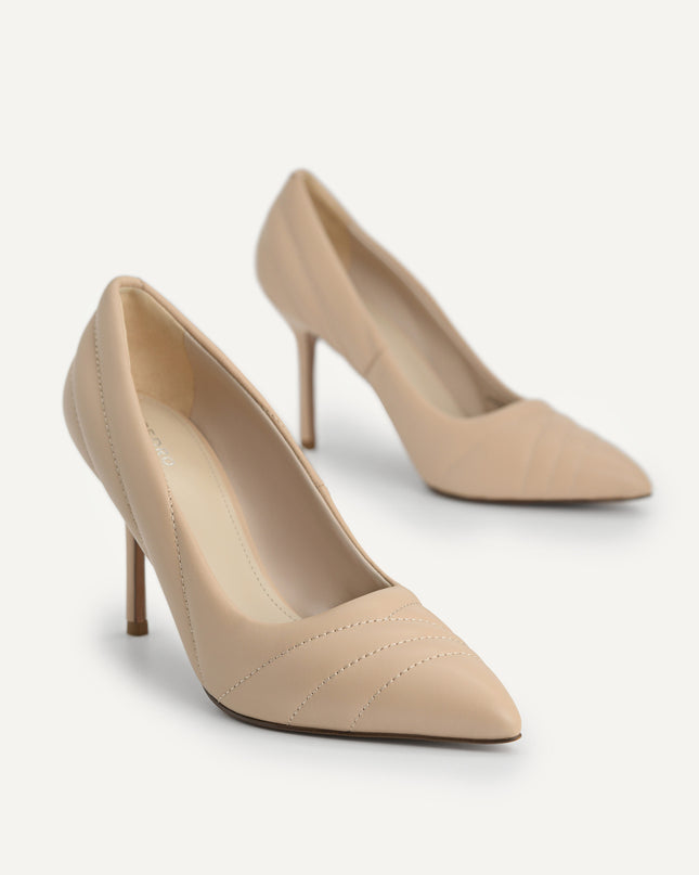 Leather Pointed Toe Pumps