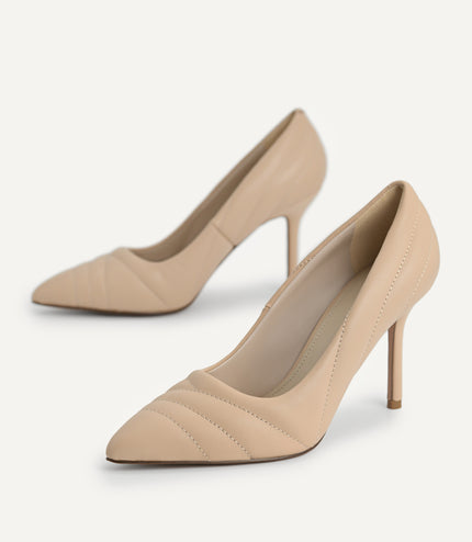 Leather Pointed Toe Pumps
