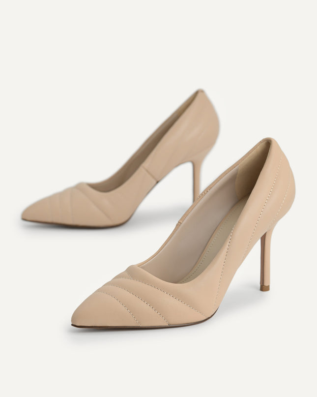 Leather Pointed Toe Pumps